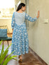 MULMUL NIVYA FLORAL BLOCK PRINTED DRESS MULMUL NIVYA FLORAL BLOCK PRINTED DRESS